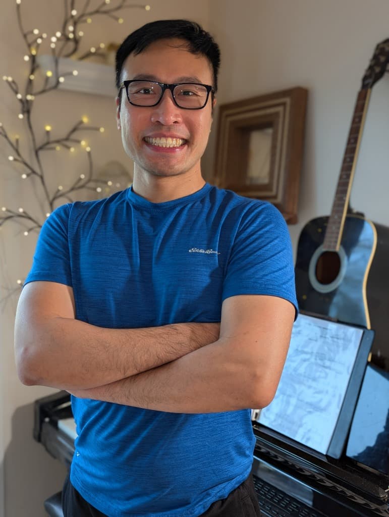 Vi Ha smiling during a teaching session